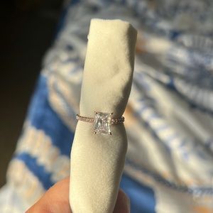 Diamonique ring from QVC size 6